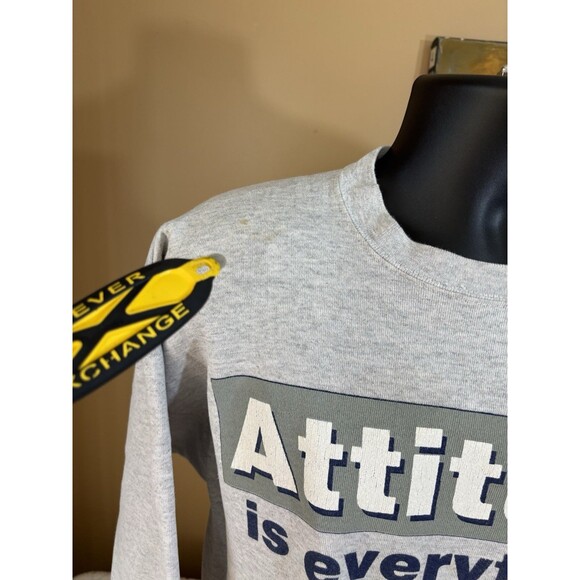 Vintage Penn State Attitude Is Everything Gray Sweatshirt Men’s  XL See Details - Picture 5 of 15